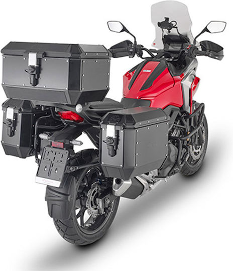 Givi Alaska Trekker Monokey Μπαγκαζιέρα Μοτοσυκλέτας Αλουμινίου 56lt Μαύρη