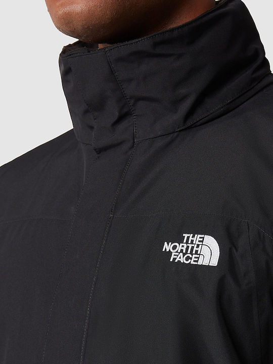 Sangro Men's Winter Jacket Waterproof and Windproof Black
