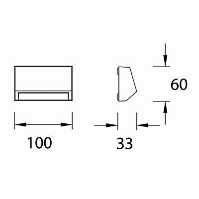 Forlight Wall-Mounted Outdoor Ceiling Light LED IP65 1.4W with Natural White Light 10x6εκ.