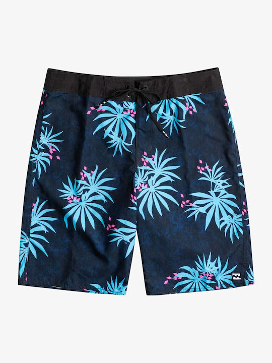 Sundays OG Men's Swimwear Bermuda Navy Blue with Patterns