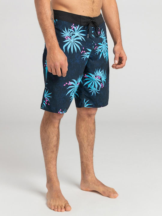 Sundays OG Men's Swimwear Bermuda Navy Blue with Patterns