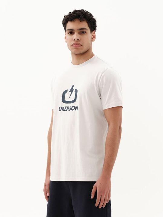 Emerson T-shirt Bărbătesc cu Mânecă Scurtă Alb