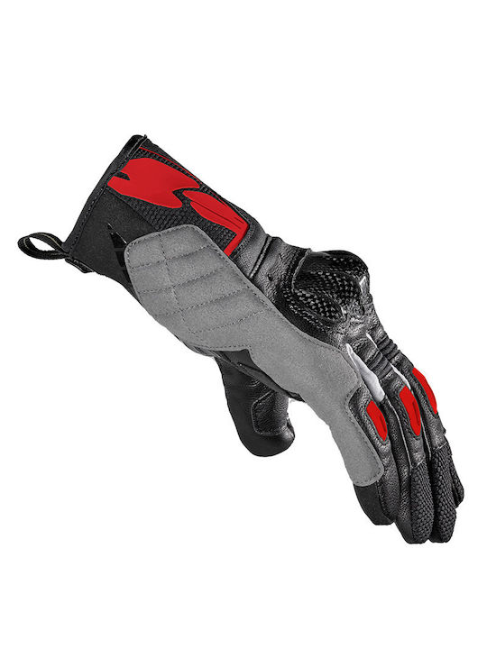 Spidi G-Carbon Καλοκαιρινά Ανδρικά Γάντια Μηχανής Αδιάβροχα Κόκκινα