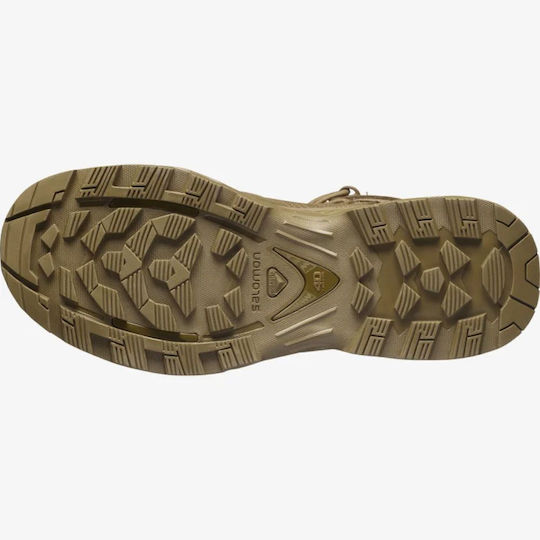 Salomon Cizme Militare Ghete Scurte Quest Prime Forces GTX Cu Membrană Gore-Tex Din Piele Maro
