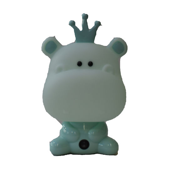 Lucas Lampă decorativă pentru copii Hipopotam Verde 20x18x33εκ.