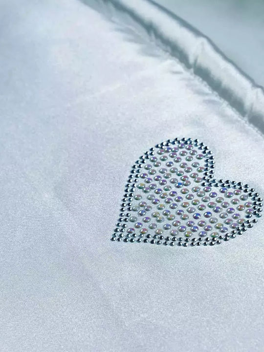 Online Χειμερινός Υπνόσακος Cristal Heart Λευκός