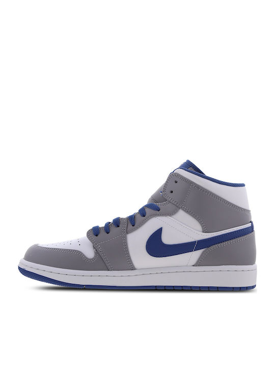 Air  1 Mid Boots Cement Grey / True Blue / White