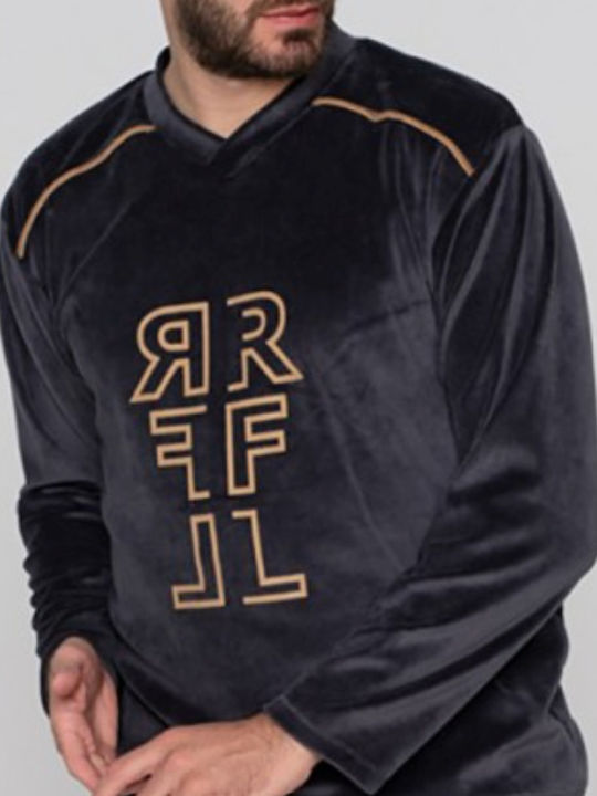 Rafael Χειμερινή Ανδρική Πιτζάμα Βαμβακερή Dark Gray Rafael Χειμερινή Ανδρική Πιτζάμα Βαμβακερή Dark Gray