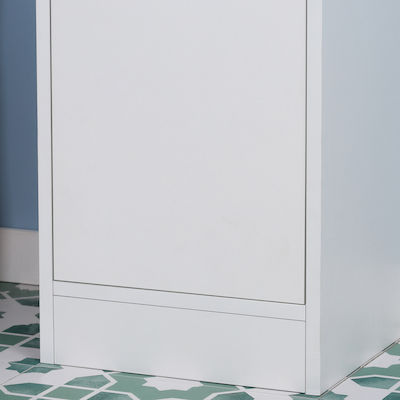 Kleankin 834-461V01 Floor Bathroom Column Cabinet L30xD28xH170cm White