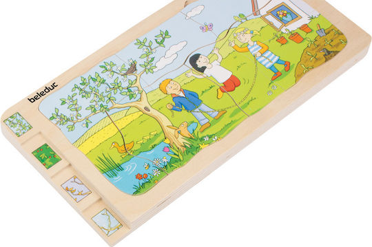 Lemnos Puzzle pentru Copii 4 Anotimpuri 36buc Beleduc