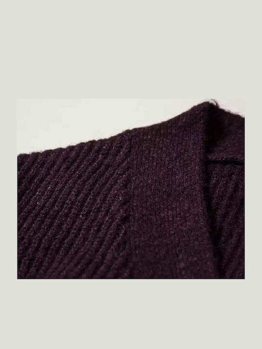 Kids Cardigan Knitted Purple