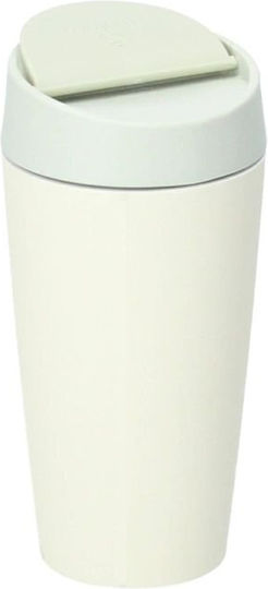 Chic Mic Blessed Mommy Cană Bambus cu Capac Bej 420ml