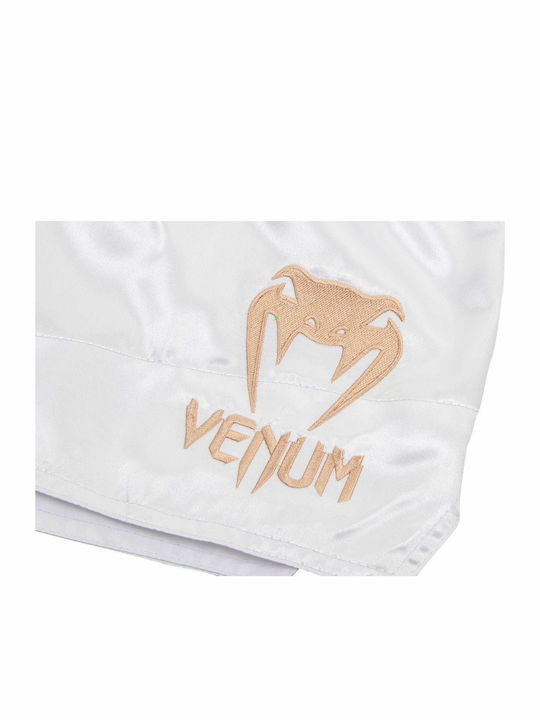 Venum Classic Мъжки Боксов шорт Кик/Тайски бокс White/Gold