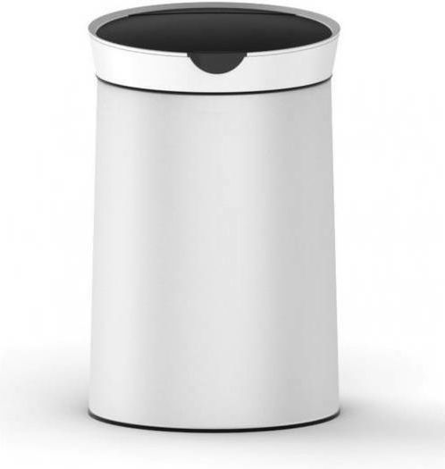 Ecosales Κάδος Linea Conical EAD106801W Απορριμμάτων Μεταλλικός με Αισθητήρα Λευκός 10lt