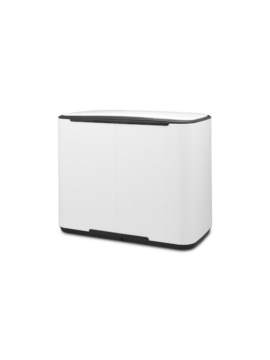 Brabantia Bo Waste Bin Recycling with Pedal White 34lt 1pcs
