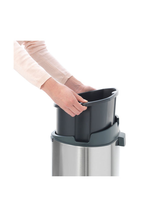 Brabantia NewIcon Waste Bin Waste Metallic with Photocell Platinum 40lt 1pcs