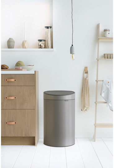 Brabantia Brabantia Touch New Waste Bin Metallic with Sensor Platinum 40L