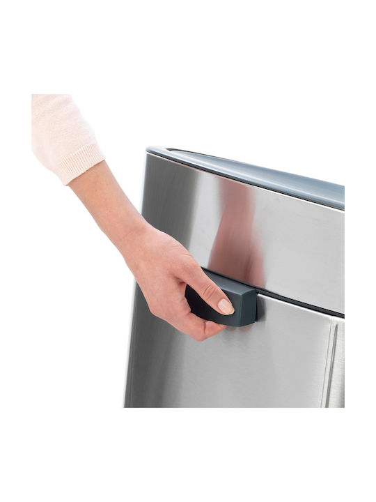 Brabantia NewIcon Waste Bin Waste Metallic with Photocell Platinum 40lt 1pcs
