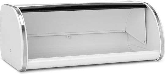 Brabantia Хлябохранилище С Капак Метален В Бял Цвят