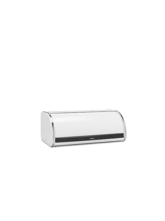 Brabantia Metallic Bread Box with Lid White