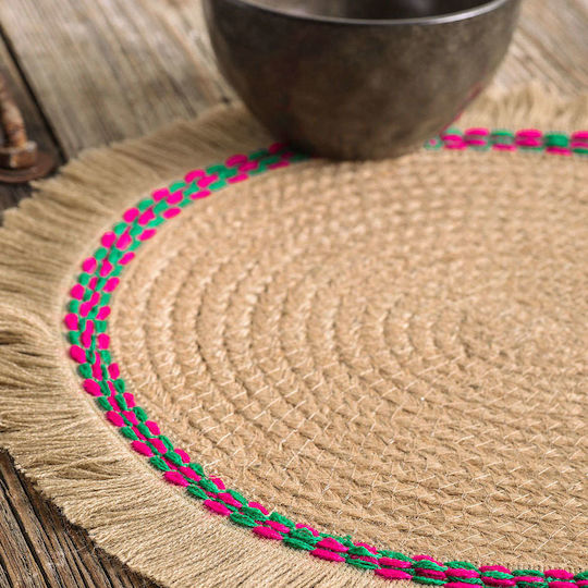 Rythmos Kiana Placemats Din paie Bej 35x35cm 1buc