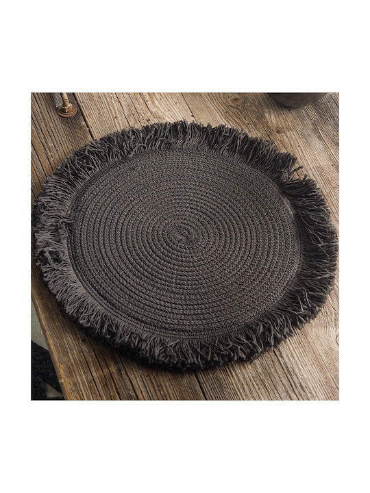 Rythmos Kiana Platzdeckchen Stoff Gray 35x35cm 1Stück