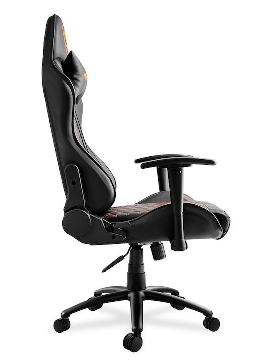 Cougar Outrider Black Καρέκλα Gaming Δερματίνης με Ρυθμιζόμενα Μπράτσα Μαύρη