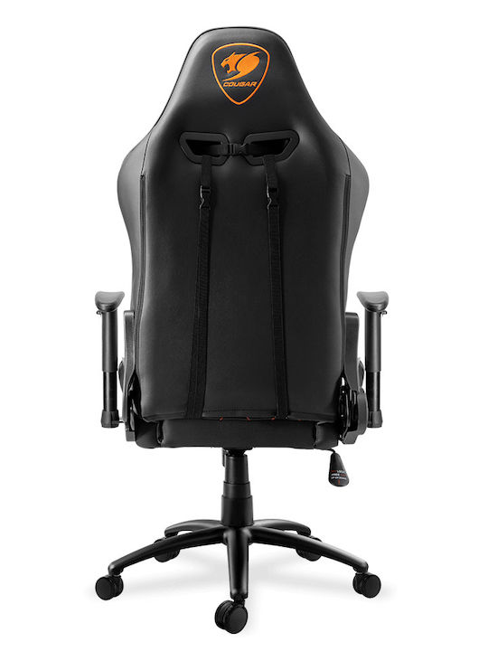 Cougar Outrider Black Καρέκλα Gaming Δερματίνης με Ρυθμιζόμενα Μπράτσα Μαύρη