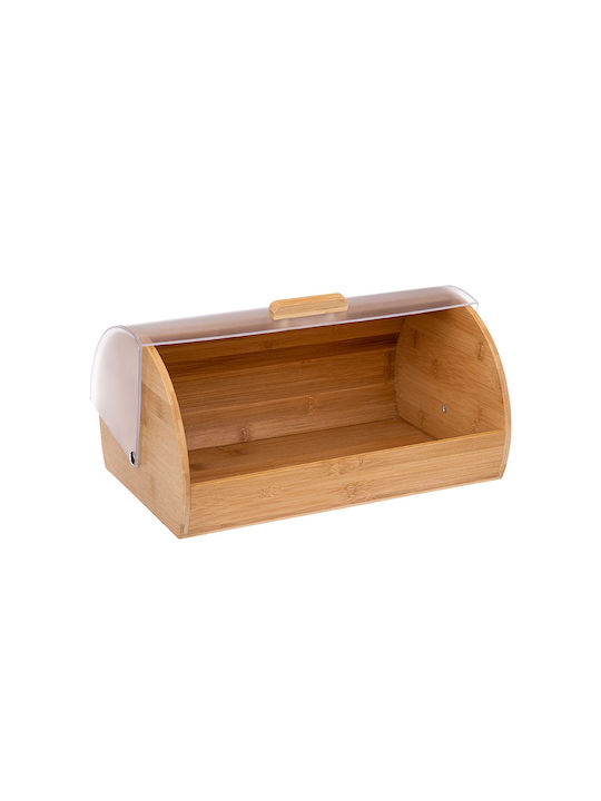 5Five Ψωμιέρα με Καπάκι από Bamboo σε Μπεζ Χρώμα 38.5x28x18.5cm