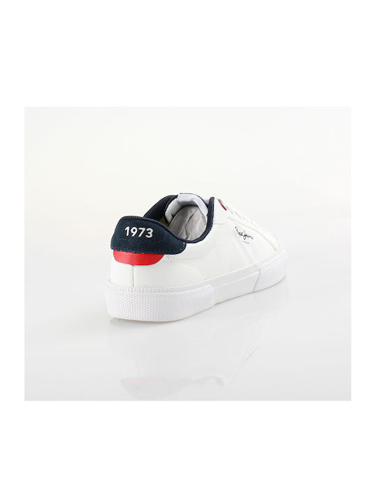 Pepe Jeans Παιδικά Sneakers Kenton για Αγόρι Λευκά