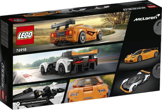LEGO Speed Champions Mclaren Solus Gt and Mclaren F1 LM for Ages 9+ 581 Pieces