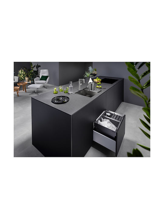 Blanco Flexon Low XL II Waste Bin Waste Plastic for Cabinet Gray 46lt 1pcs