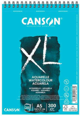 Canson Aquarellblock XL Aquarelle 300gr A4 21x29.7cm 30 Blätter