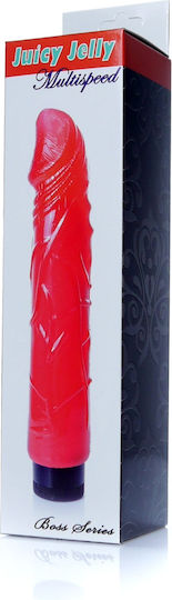 Boss Of Toys Juicy Jelly Realistic Vibrator 22cm Red