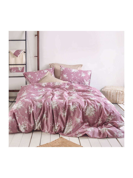 Rythmos Quilt Set Queen 220x240cm Mathilde Pink 3pcs