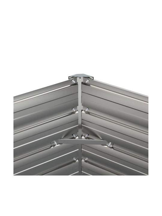 vidaXL Planter Box Metallic Brown 129x129x77cm.