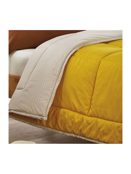 Whitegg L060 Κουβερλί Υπέρδιπλο Microfiber 1 Yellow-Ecru 220x240cm
