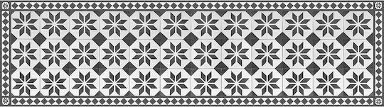 Ango Old Style Kitchen Mat Runner Waterproof with Anti-slip Underlay Black 50x180εκ.