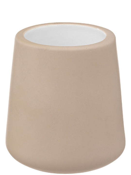 5Five F-V Ceramic Bathroom Trash Can Beige