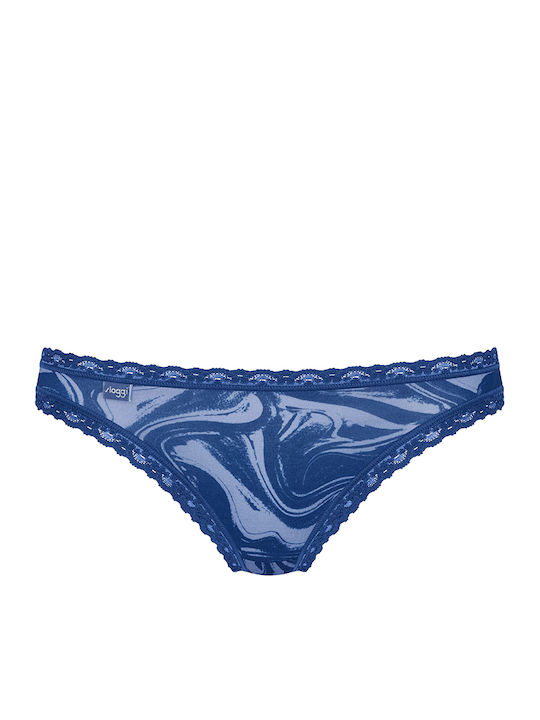 24/7 Weekend H Tanga Βαμβακερά Women's Slip 3Pack Fuchsia/Blue/Beige