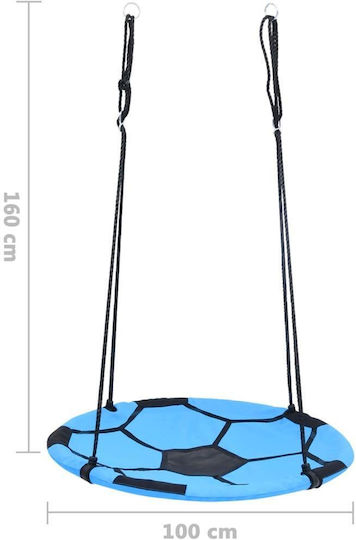 vidaXL Plastic Hanging Swing Nest 100x100x100cm Blue