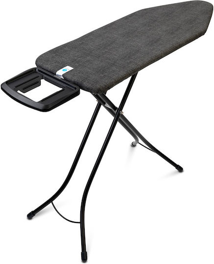Brabantia Ironing Board For Steam Iron Foldable Denim Black 124x45x98cm