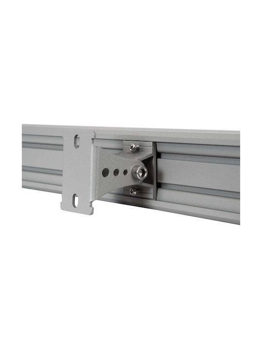 GloboStar Javia Outdoor Floor Lamp LED Wall Washer 48W with Natural White Light IP67 Gray