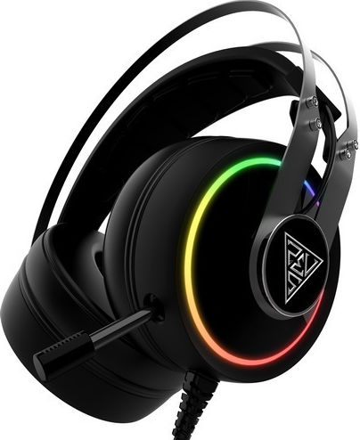 Gamdias Hebe P1A Надушници Геймърски слушалки с връзка USB Черен