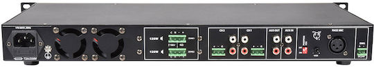 Adastra RMS1202 Τελικός Ενισχυτής Εγκαταστάσεων 2 Καναλιών 120W/4Ω 240W/100V 953.154UK