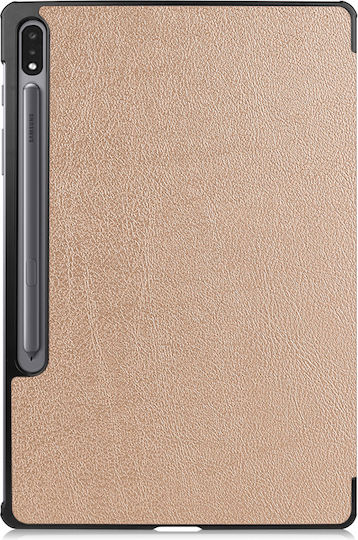 Sonique Flip Cover Ανθεκτική Ροζ Χρυσή (Galaxy Tab S7 FE)