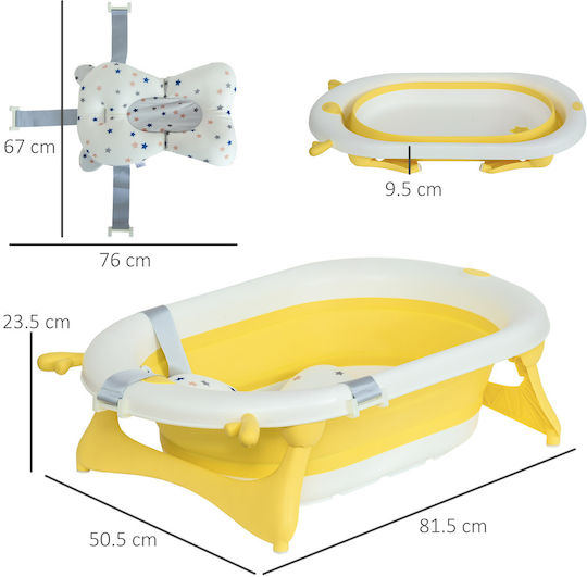 HomCom Baby Bath Yellow