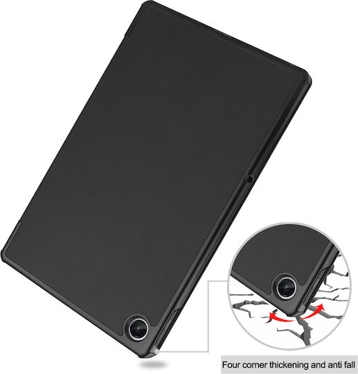 Sonique Flip Cover Δερματίνης Ανθεκτική Μαύρο (Lenovo Tab M10 Plus 10.6" 3rd Gen)