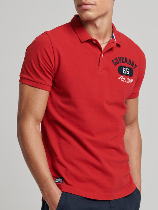 Superstate Polo Kurzarmbluse Rot