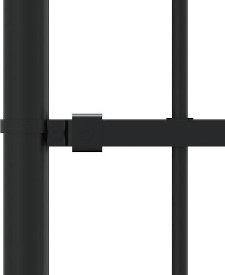 vidaXL Metallzäune mit Speeren in Schwarz Farbe 1.15x2.39m